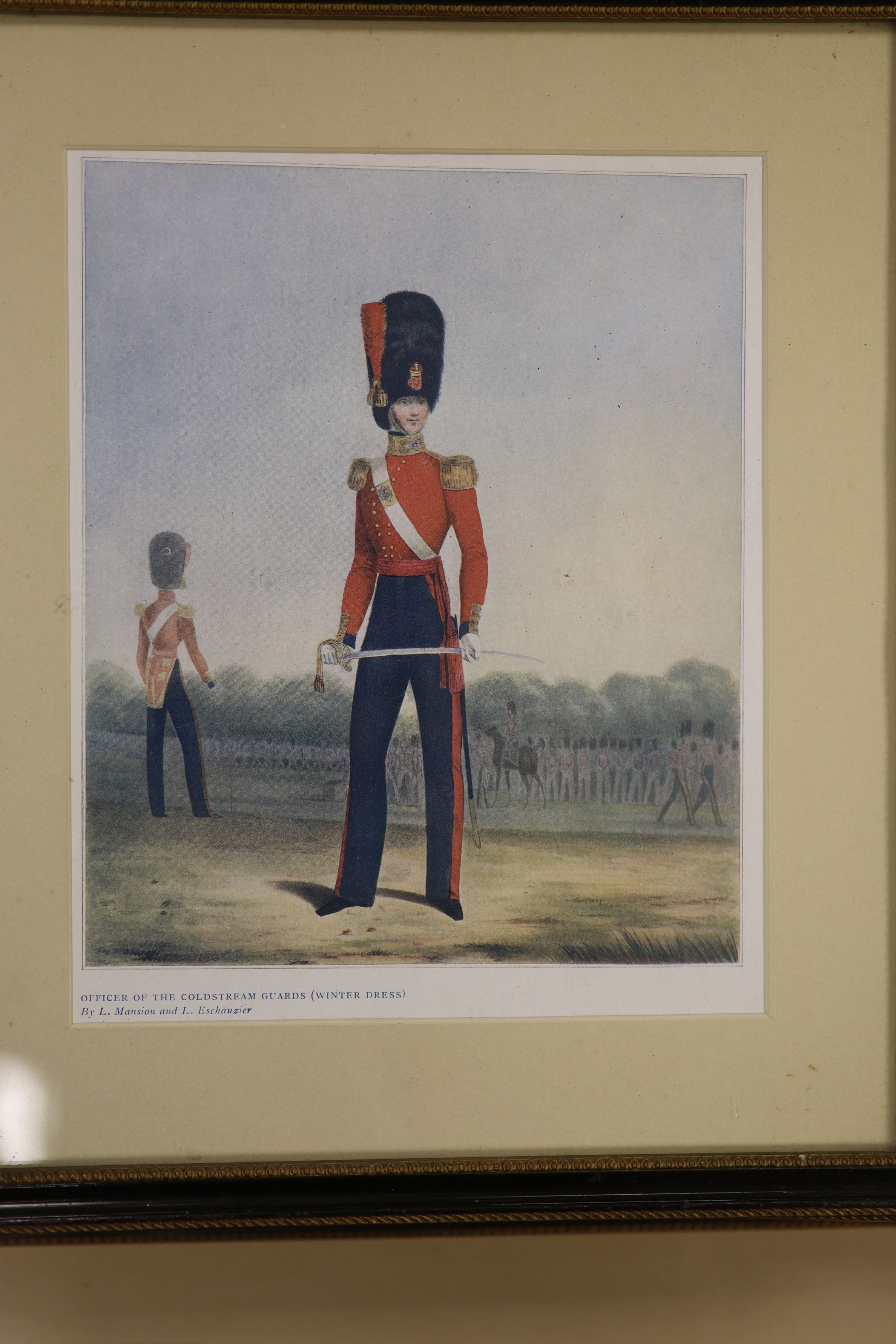 A collection of assorted 19th century Military paintings and prints including Murray Urquhart (1880-1972) study of a Rifleman, dated 1934, 26 x 12.5cm